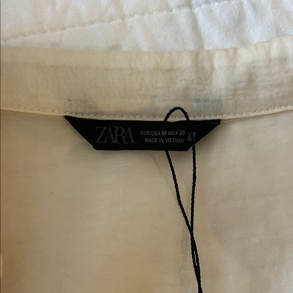 Zara Cream Ruffle Blouse - Picture 3 of 4